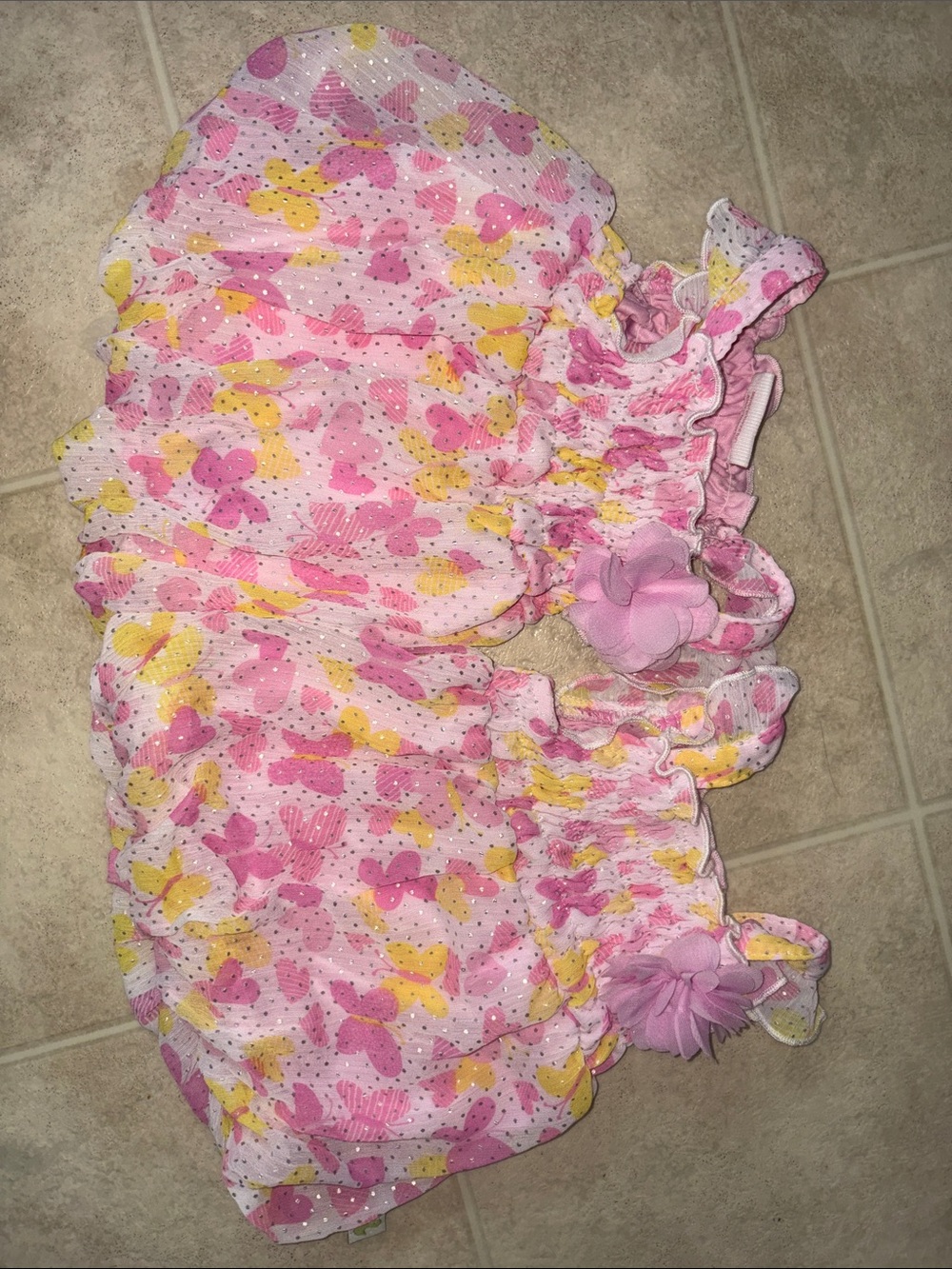 Twin- Duck Duck Goose floral dresses. Newborn. Never worn
